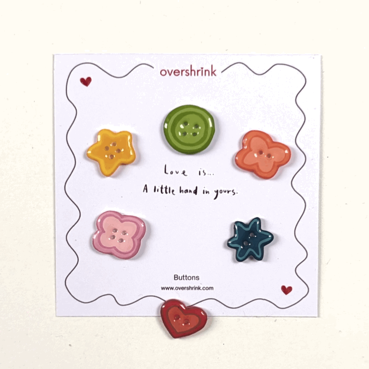 Rainbow Button Pins