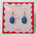 Blue Branch Drop Earrings