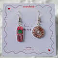 Love Is... Mismatched Retro Phone & Mix CD Earrings