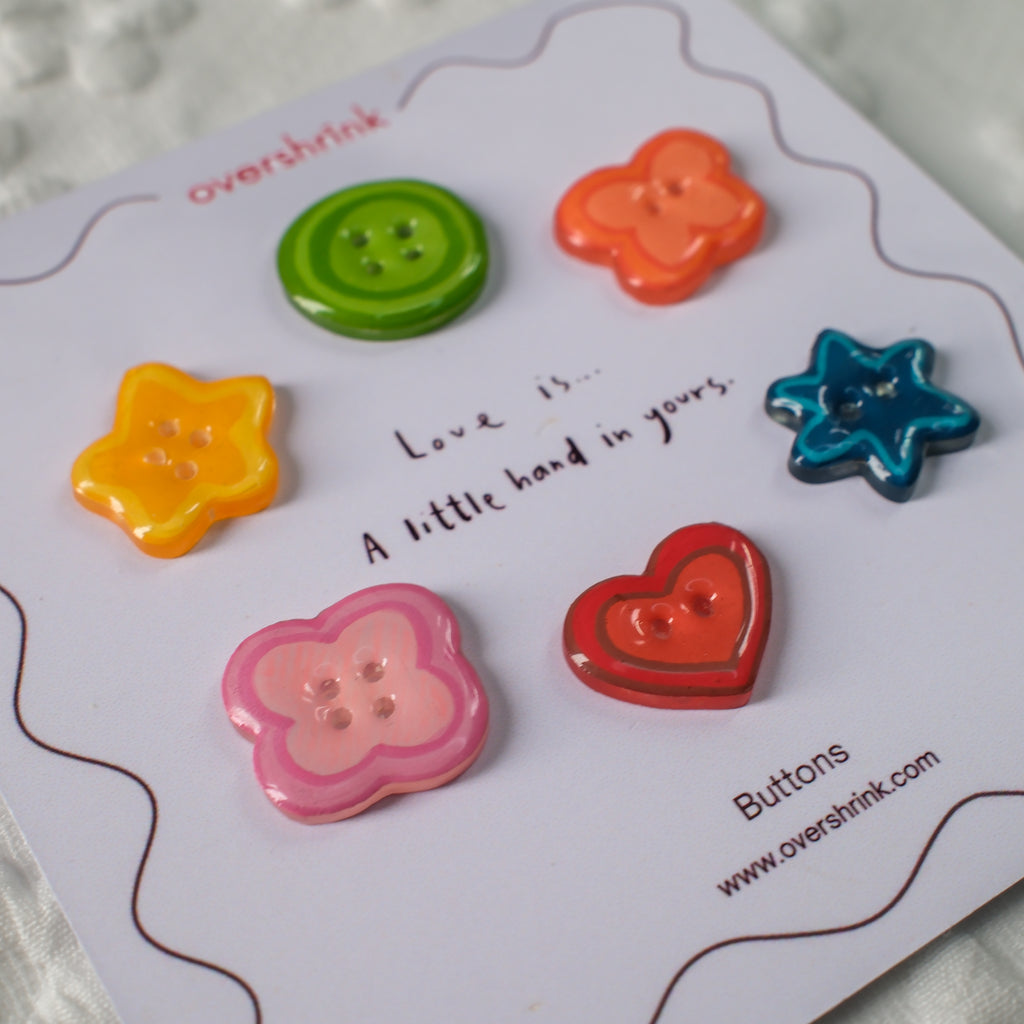 Rainbow Button Pins