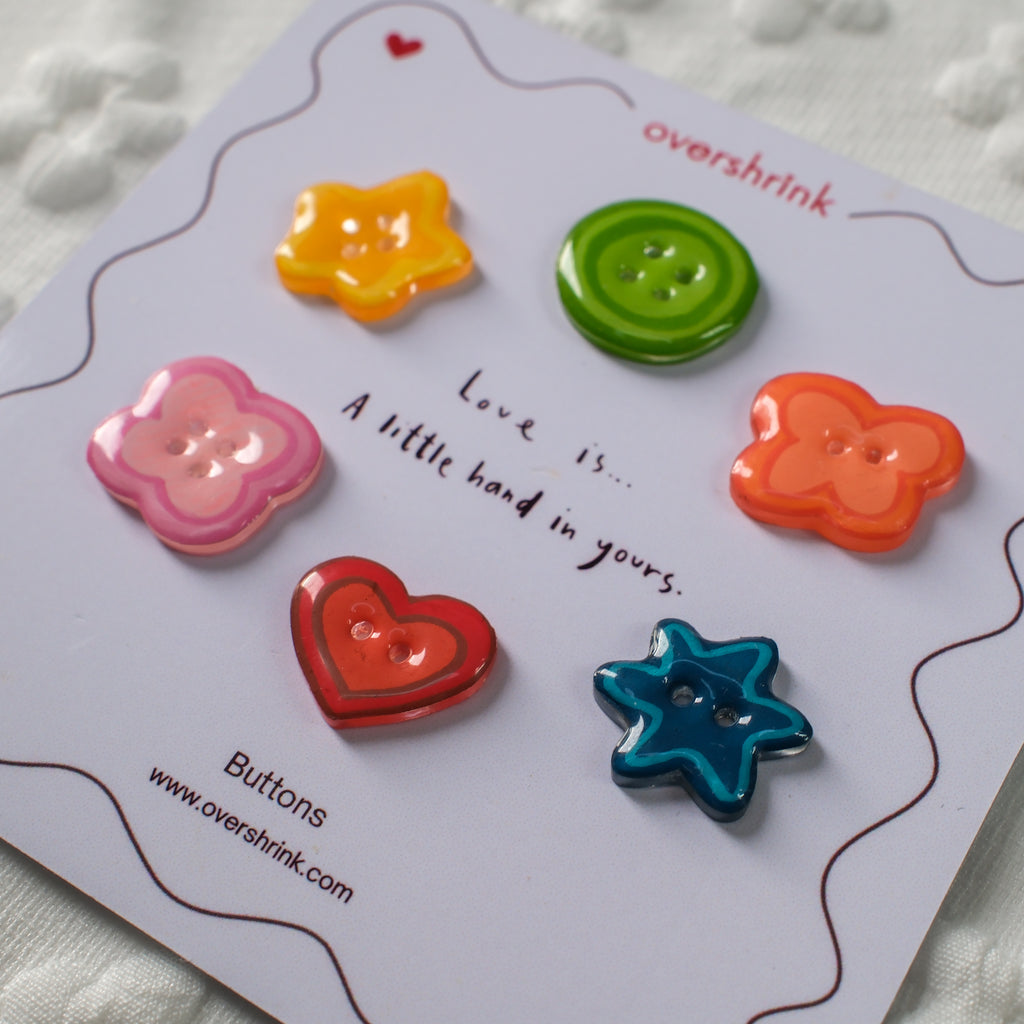 Rainbow Button Pins