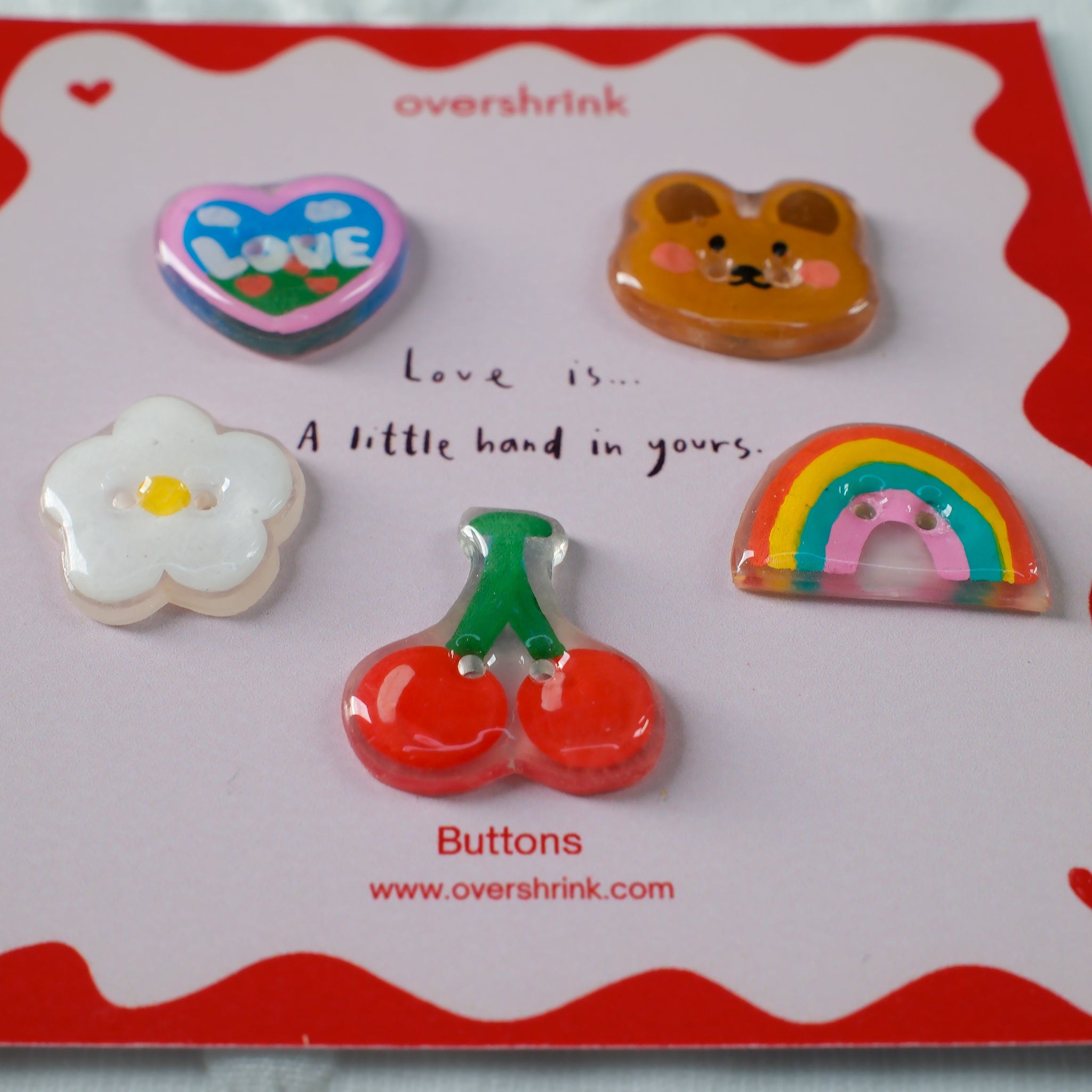 Cheerful Friends Button Set
