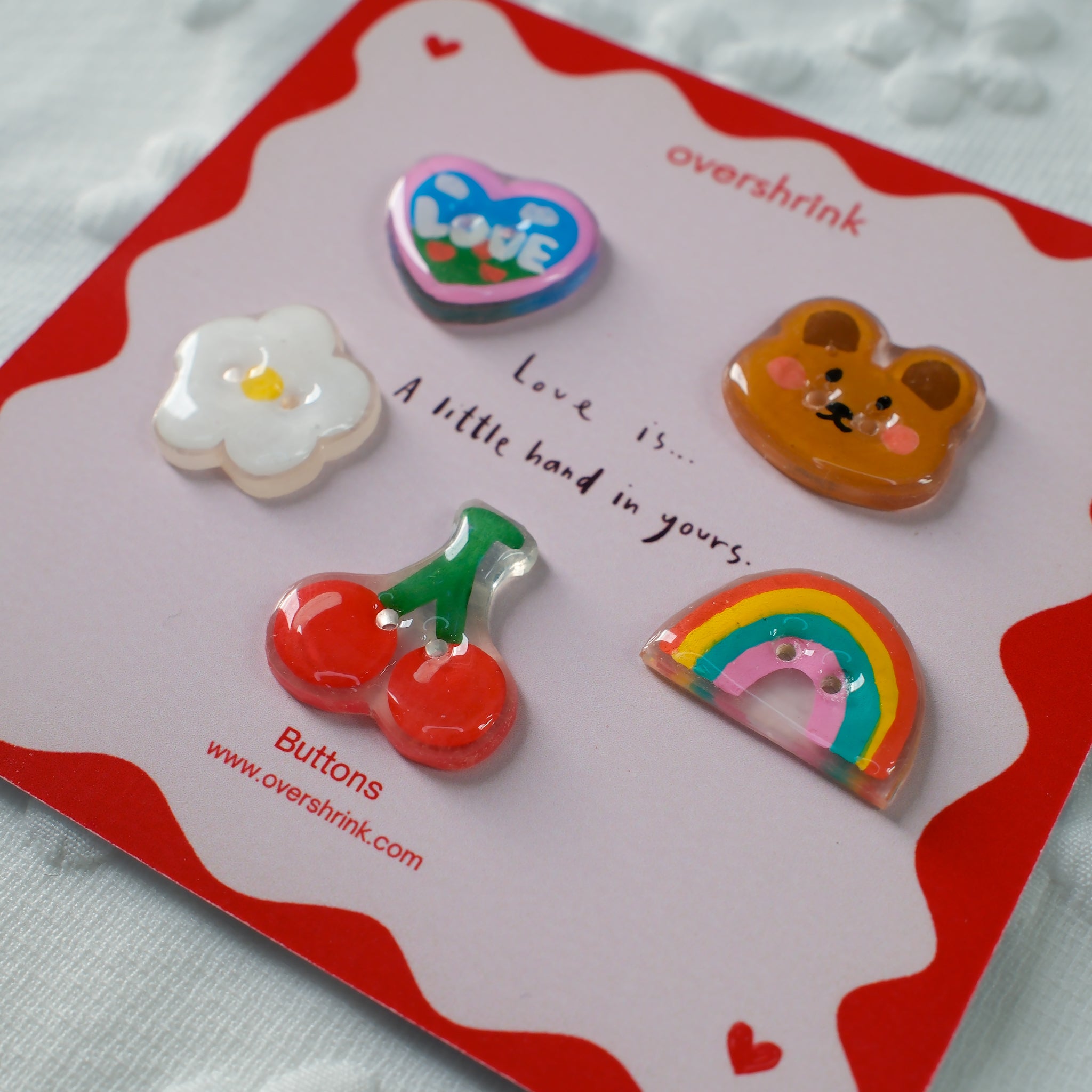 Cheerful Friends Button Set