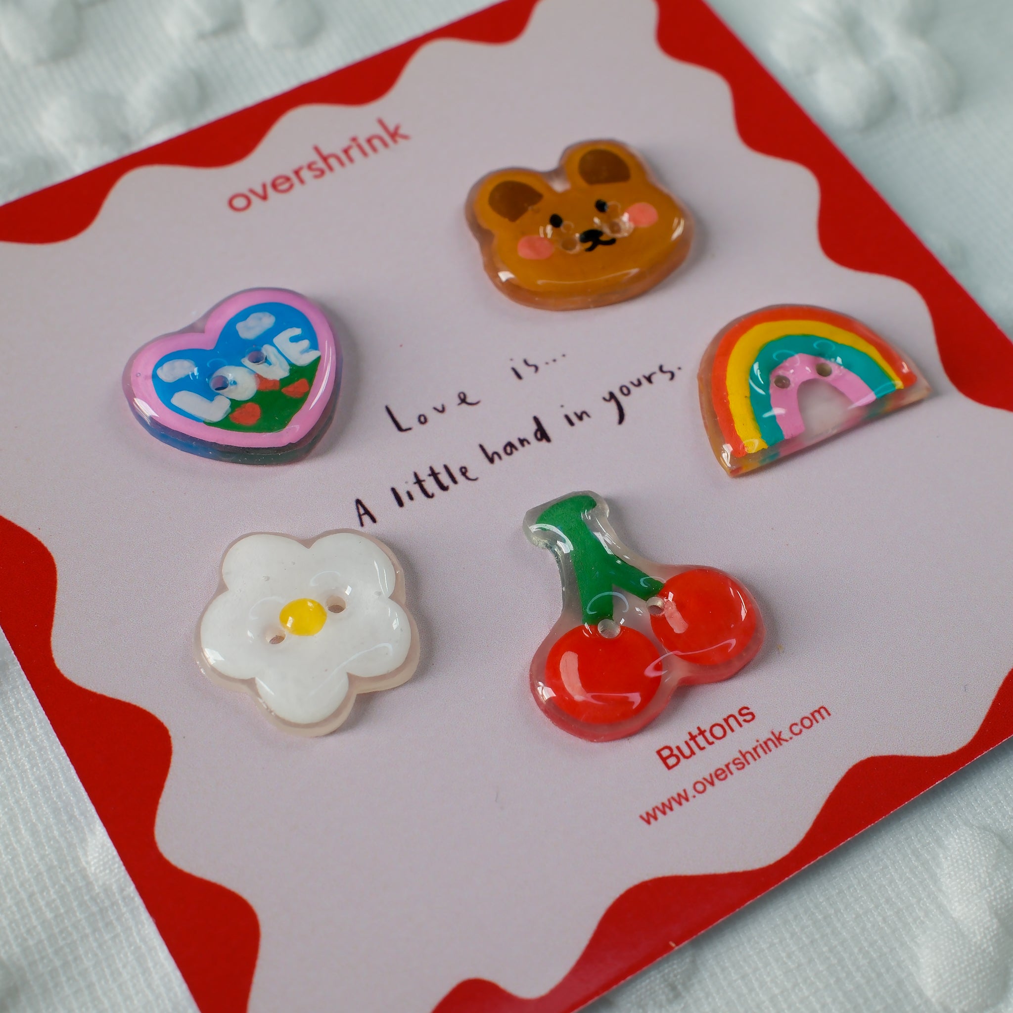 Cheerful Friends Button Set