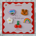 Cheerful Friends Button Set