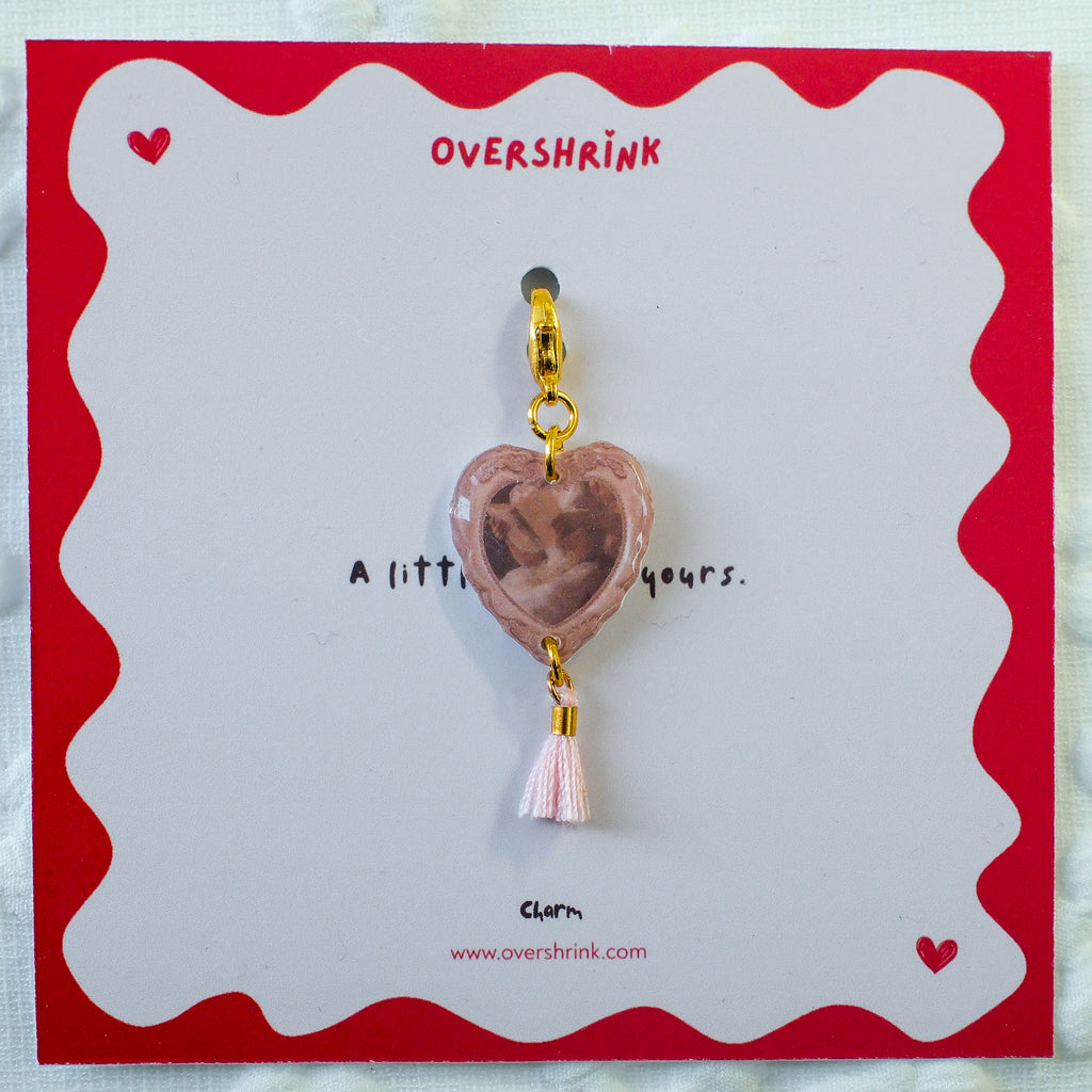 Vintage Heart & Mini Tassel Charm