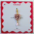 Vintage Heart & Mini Tassel Charm