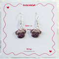 Pug Dog Face Dangle Earring Set