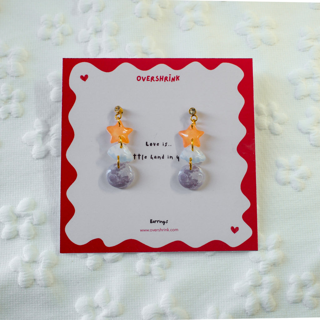 Star, Cloud & Moon Earring Set