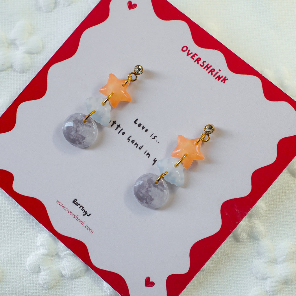 Star, Cloud & Moon Earring Set