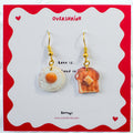 Fried Egg & Buttered Toast Earring Set