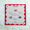 Organic Stone Patterned Button Set