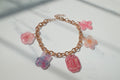 Pink Charm Chain Bracelet