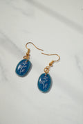 Blue Branch Drop Earrings